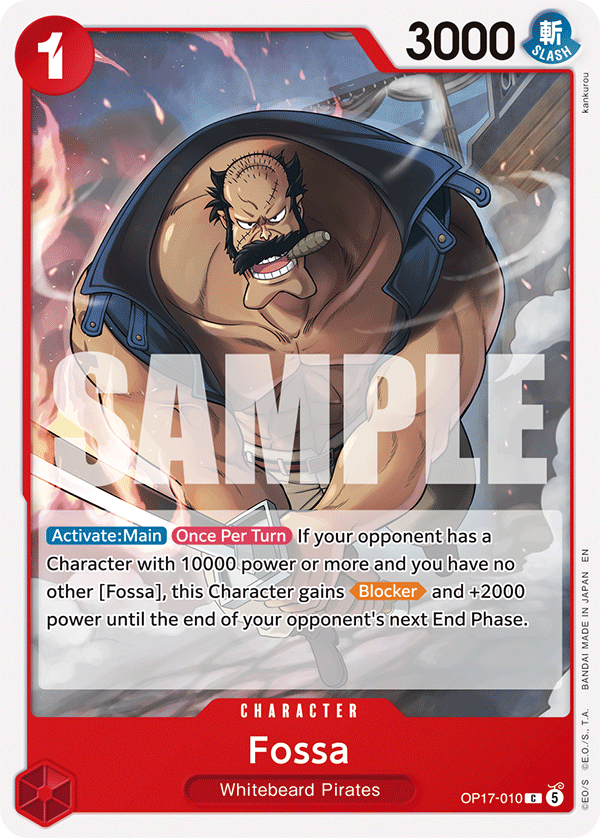 Fossa OP17-010 One Piece Card Game