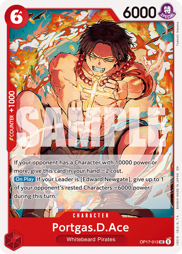 Portgas.D.Ace OP17-013 One Piece Card Game