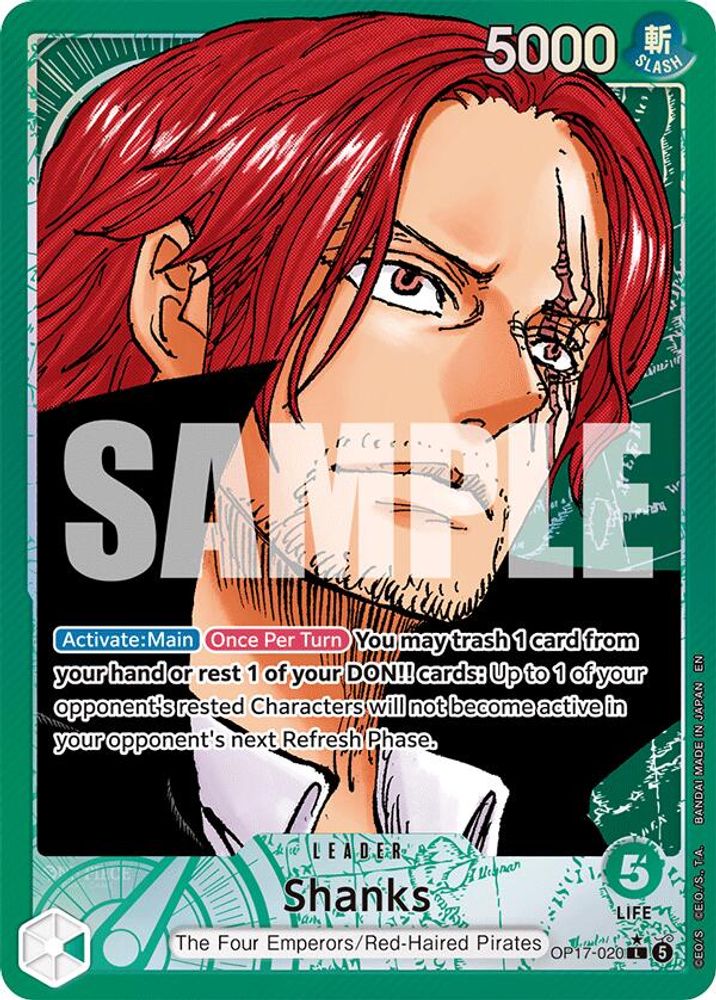 Shanks [Alternate Art] OP17-020 One Piece Card Game