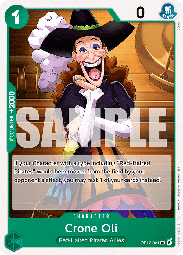 Crone Oli OP17-021 One Piece Card Game