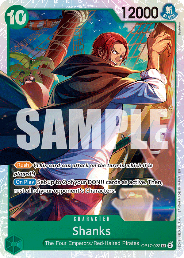 Shanks OP17-022 One Piece Card Game