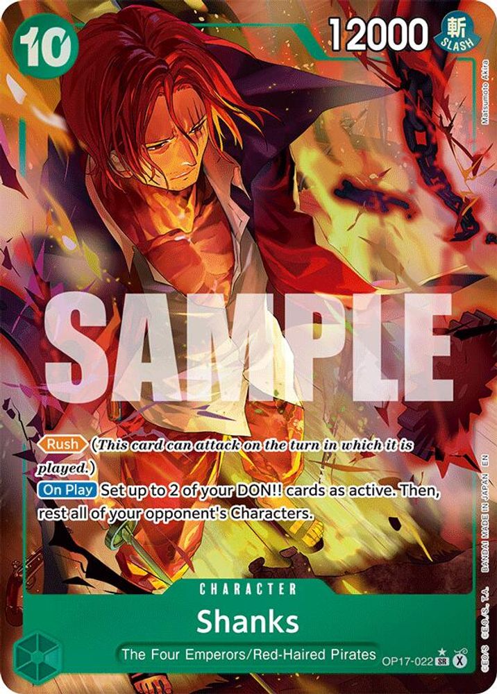 Shanks [Alternate Art] OP17-022 One Piece Card Game