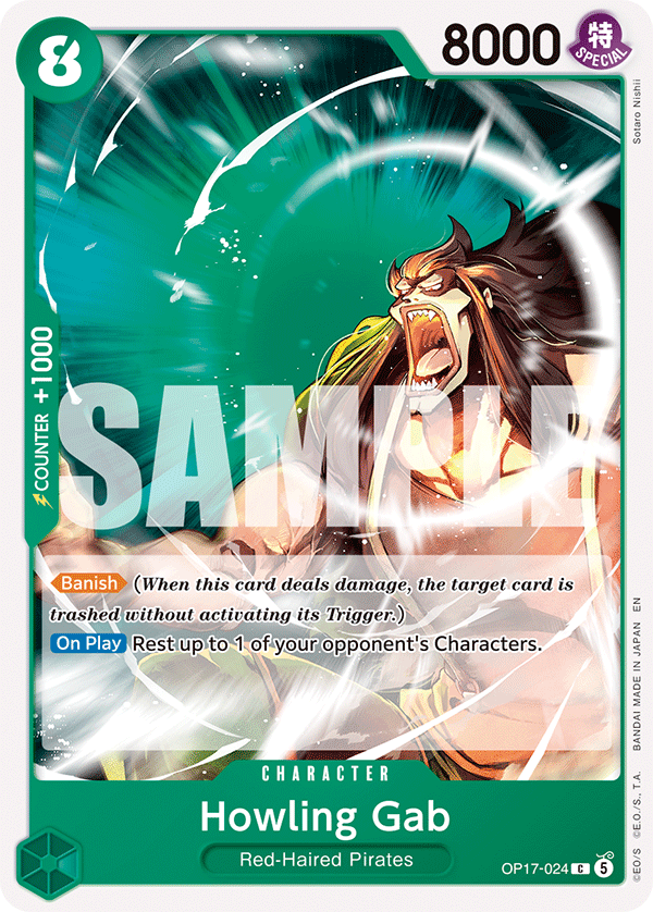 Howling Gab OP17-024 One Piece Card Game