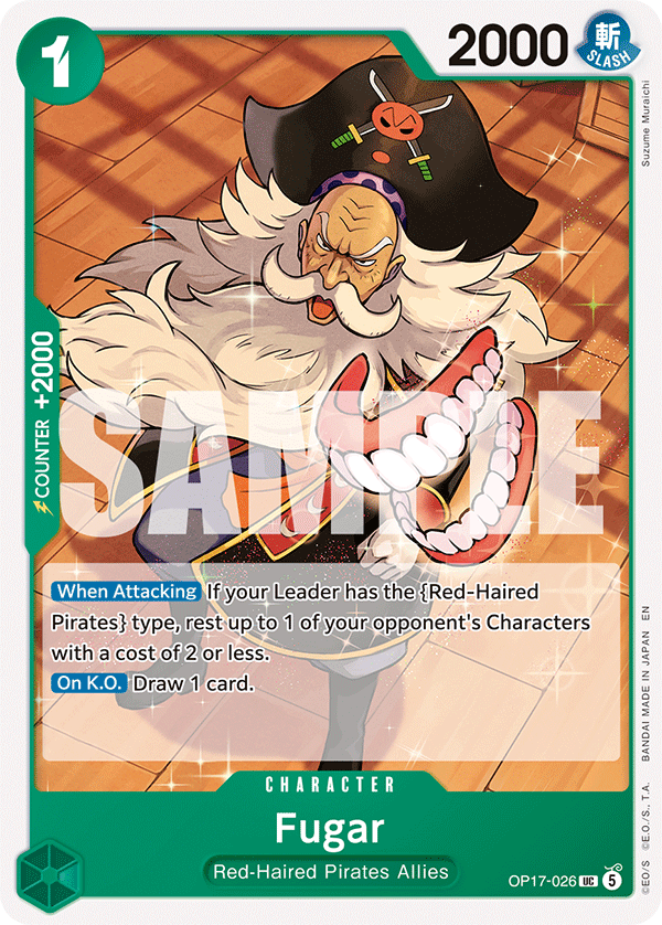 Fugar OP17-026 One Piece Card Game
