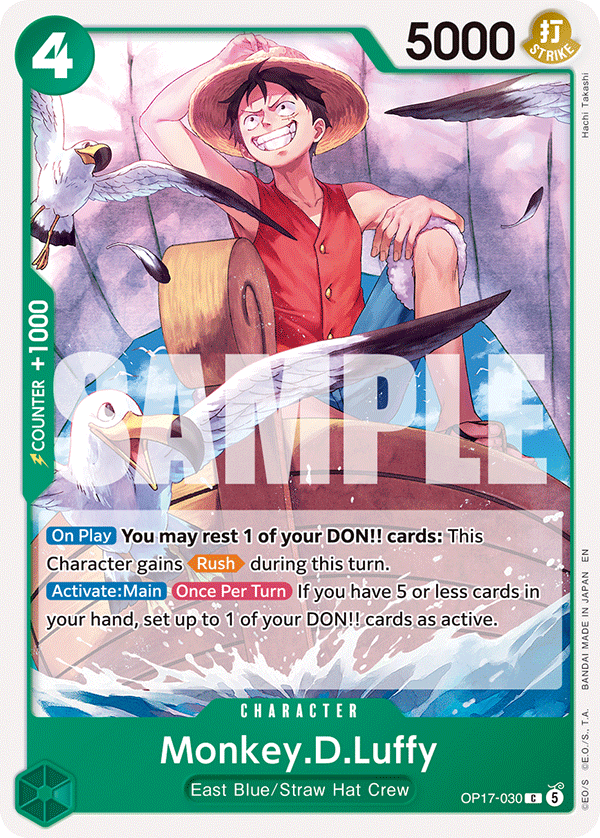 Monkey.D.Luffy OP17-030 One Piece Card Game