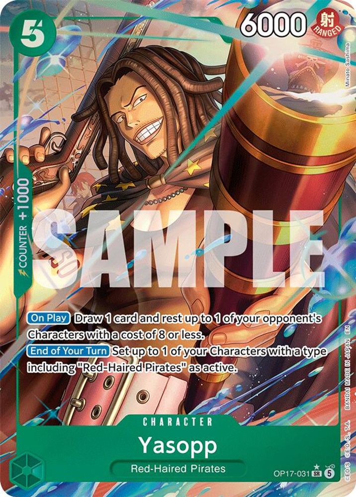 Yasopp [Alternate Art] OP17-031 One Piece Card Game