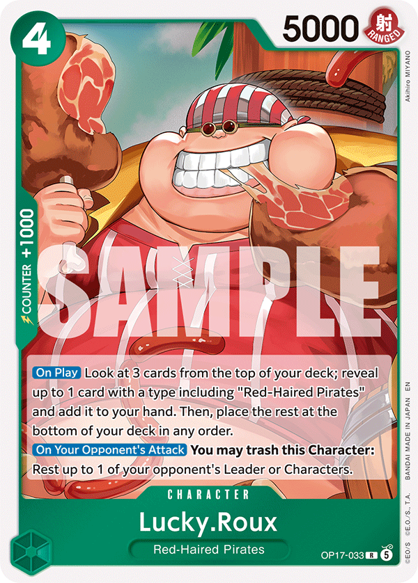 Lucky.Roux [TR] JP OP17-033 One Piece Card Game