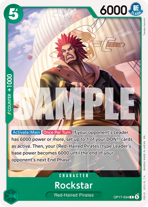 Rockstar OP17-034 One Piece Card Game