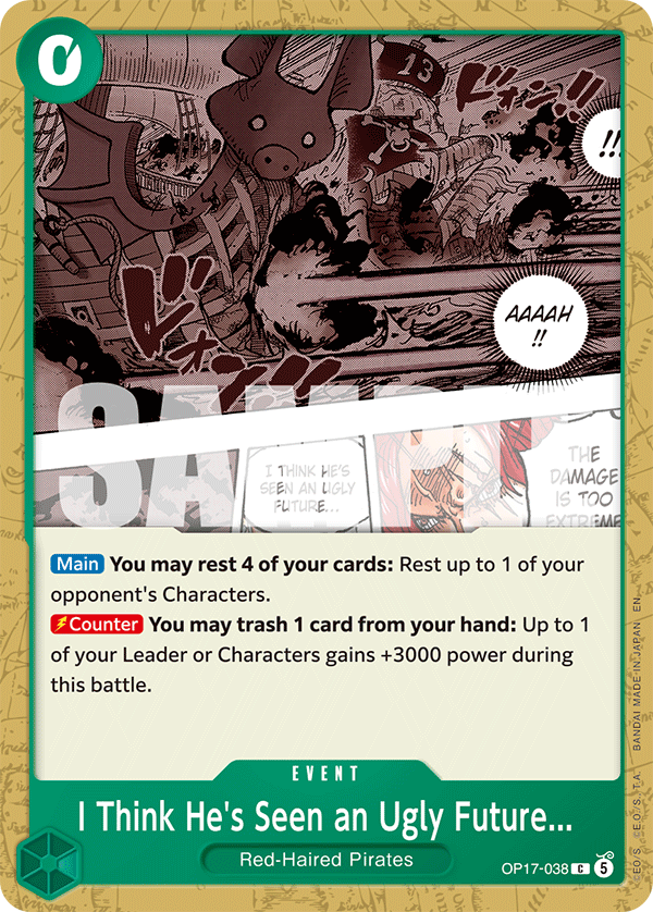 I Think He's Seen an Ugly Future... OP17-038 One Piece Card Game