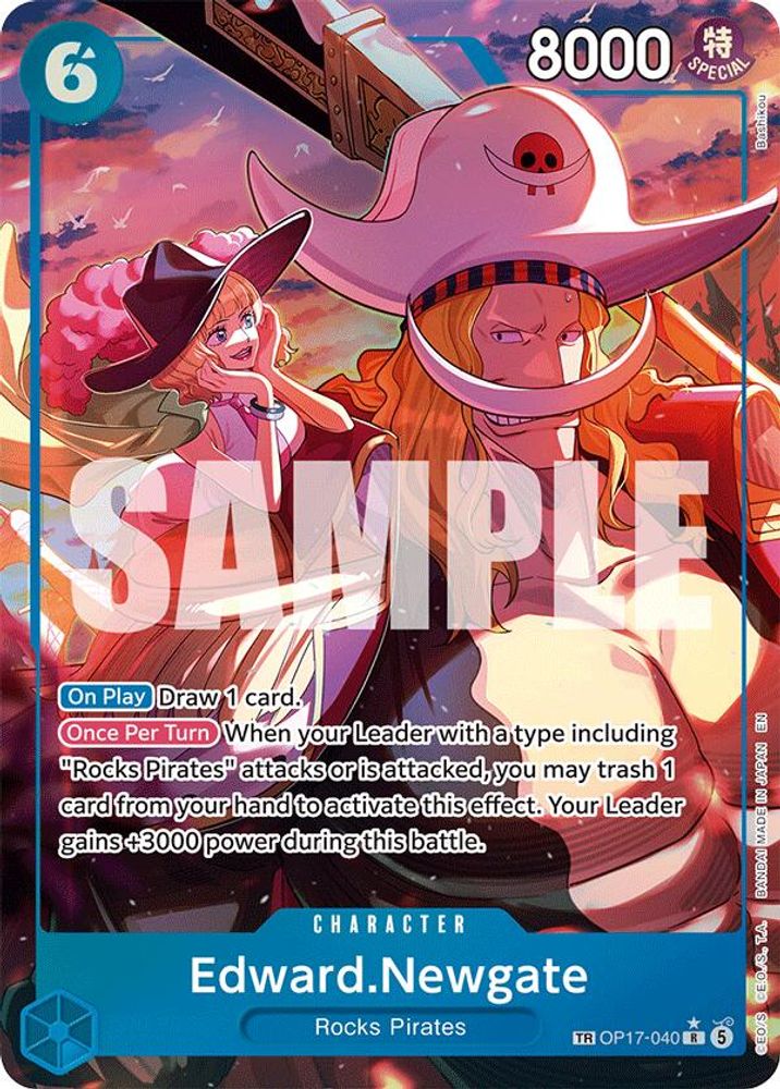 Edward.Newgate [Treasure Rare] OP17-040 One Piece Card Game