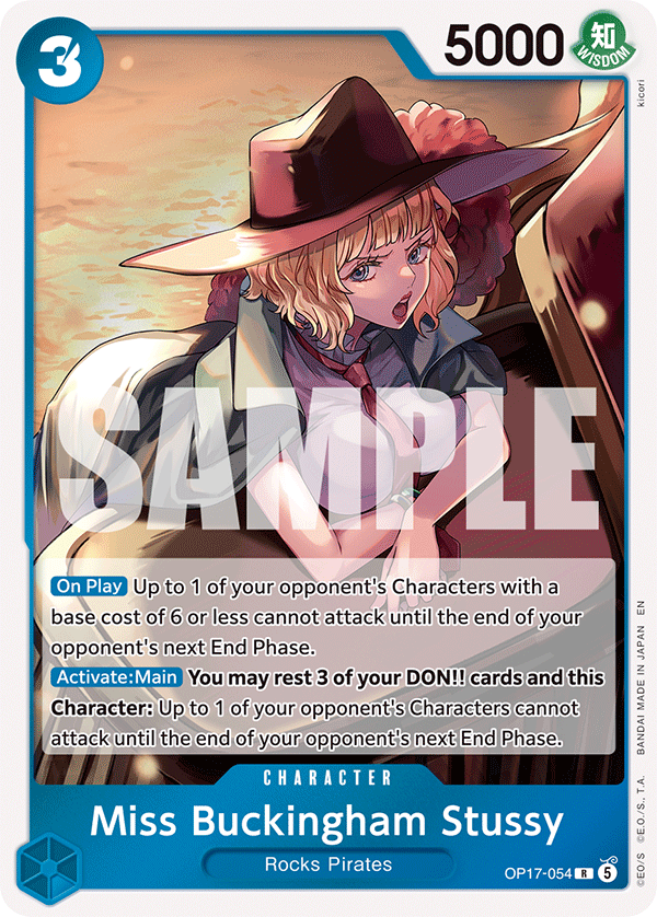 Miss Buckingham Stussy [Alternate Art] JP OP17-054 One Piece Card Game