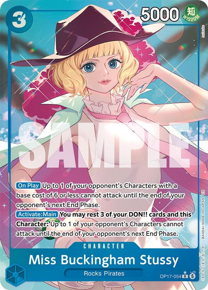 Miss Buckingham Stussy [Alternate Art] OP17-054 One Piece Card Game