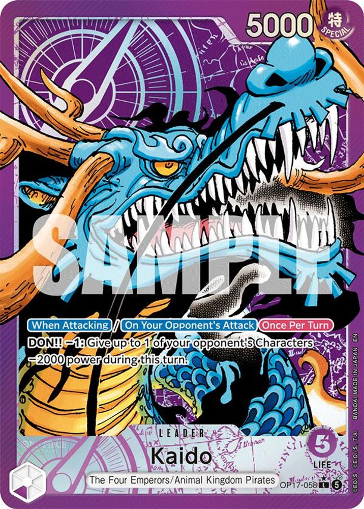 Kaido [Alternate Art] OP17-058 One Piece Card Game