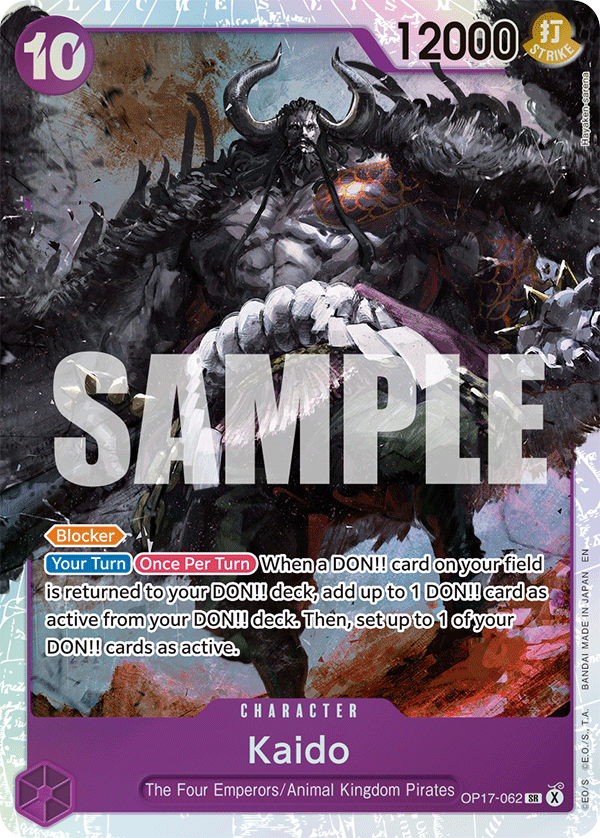 Kaido [Alternate Art] JP OP17-062 One Piece Card Game