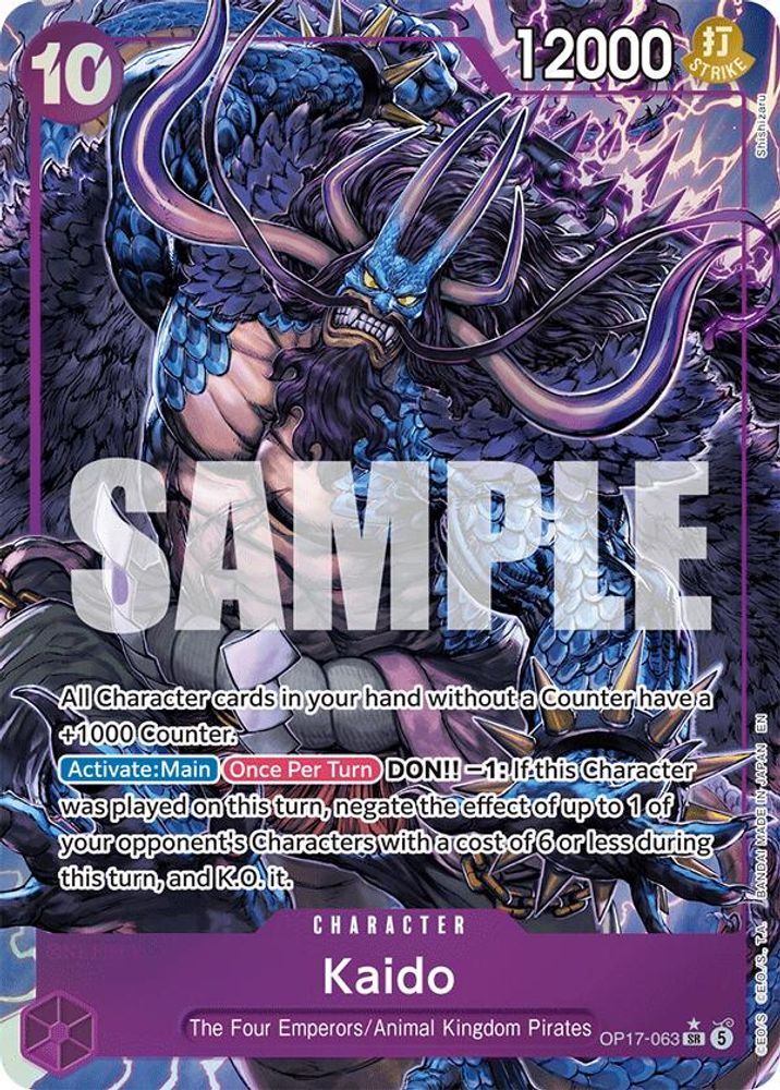 Kaido [Alternate Art] OP17-063 One Piece Card Game