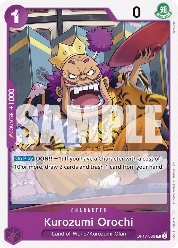Kurozumi Orochi OP17-066 One Piece Card Game