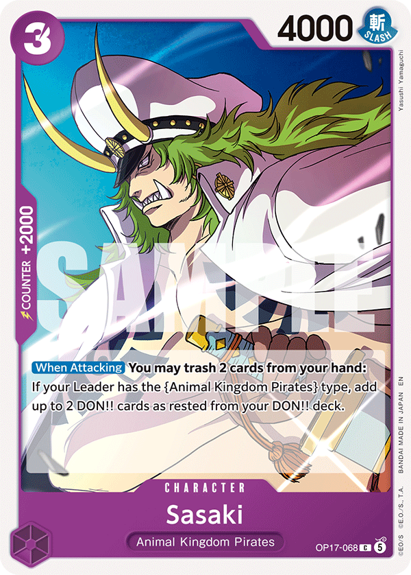 Sasaki OP17-068 One Piece Card Game