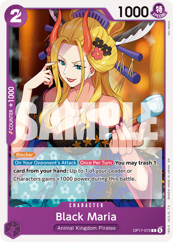 Black Maria OP17-072 One Piece Card Game