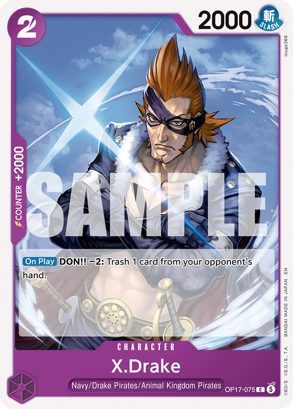 X.Drake OP17-075 One Piece Card Game