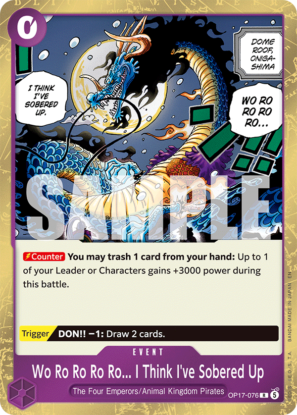 Wo Ro Ro Ro Ro... I Think I've Sobered Up OP17-076 One Piece Card Game