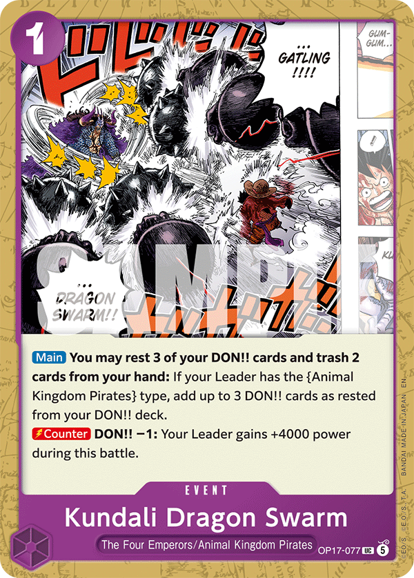Kundali Dragon Swarm OP17-077 One Piece Card Game