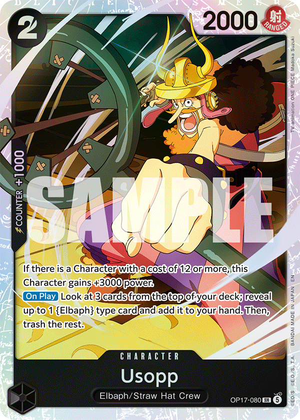 Usopp OP17-080 One Piece Card Game