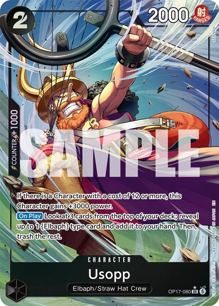 Usopp [Alternate Art] OP17-080 One Piece Card Game