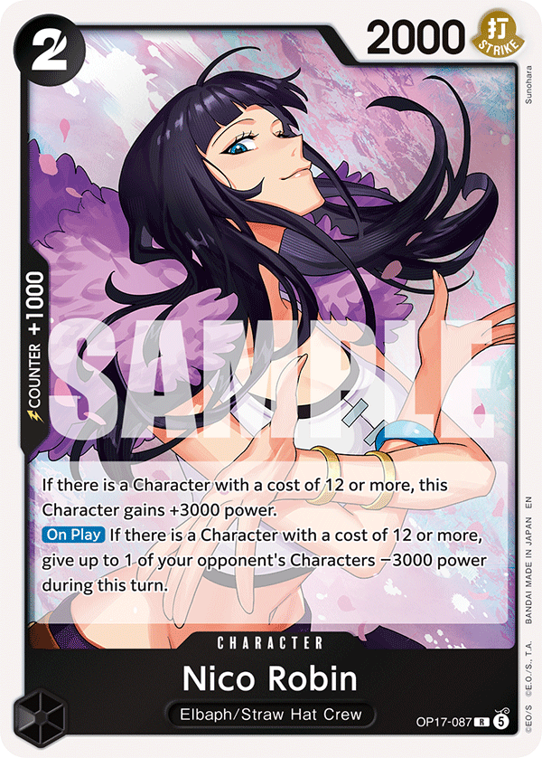 Nico Robin [Alternate Art] JP OP17-087 One Piece Card Game
