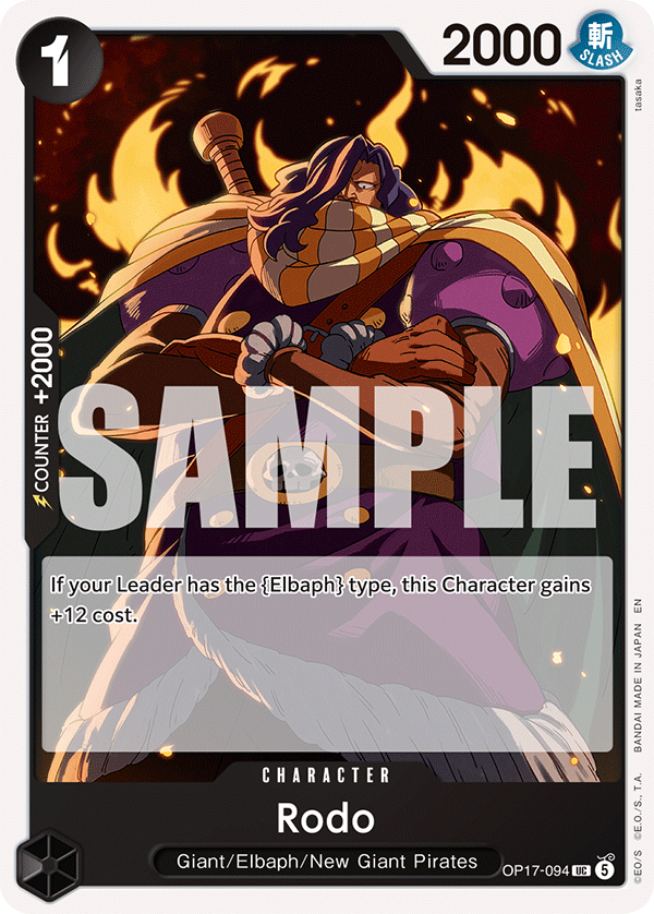 Rodo OP17-094 One Piece Card Game