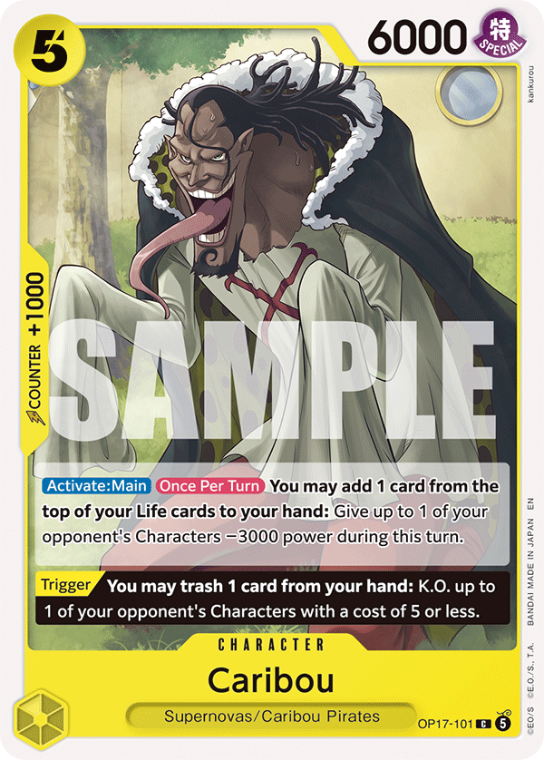 Caribou OP17-101 One Piece Card Game