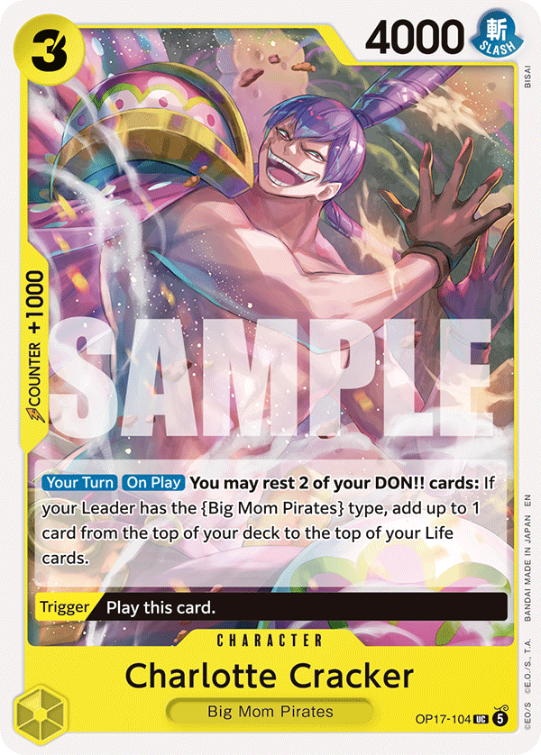 Charlotte Cracker OP17-104 One Piece Card Game