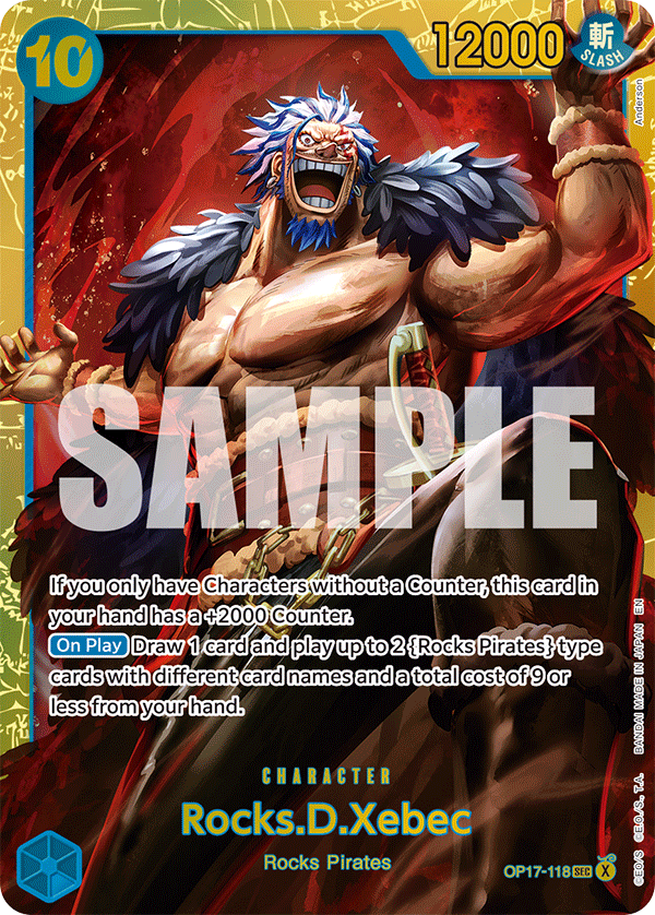Rocks.D.Xebec OP17-118 One Piece Card Game