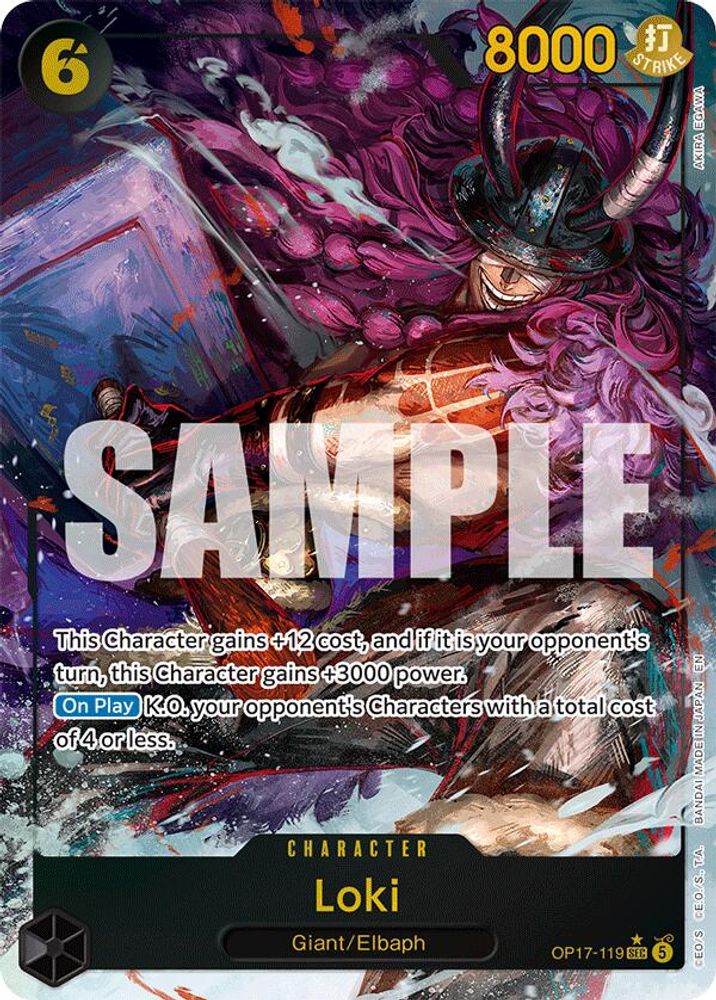 Loki [Alternate Art] OP17-119 One Piece Card Game