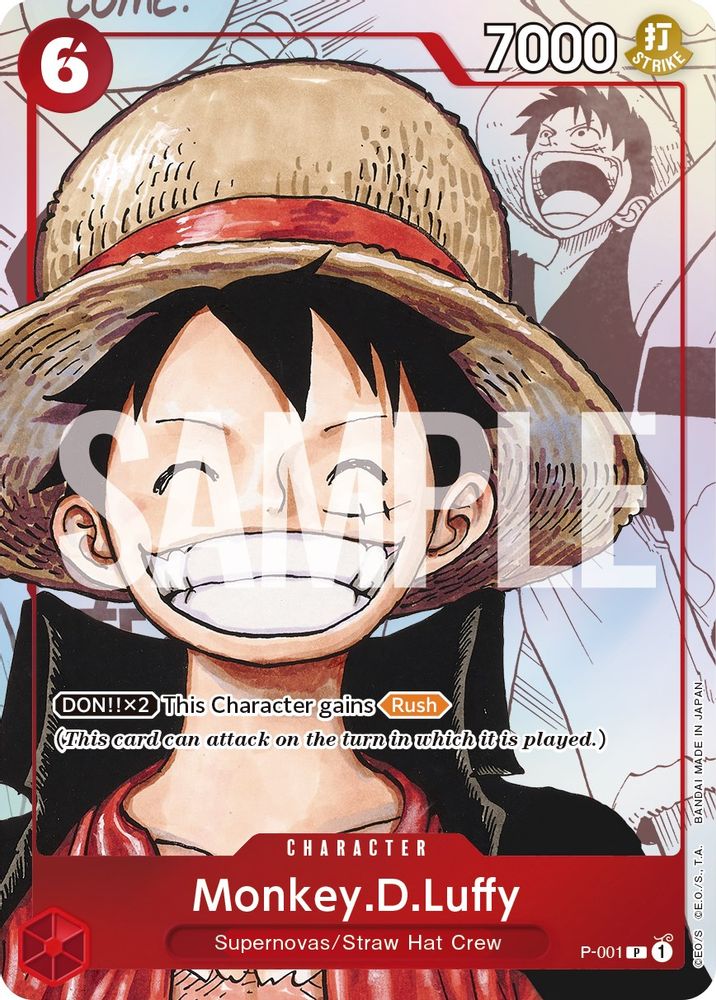 Monkey.D.Luffy [Alternate Art] P-001 One Piece Card Game