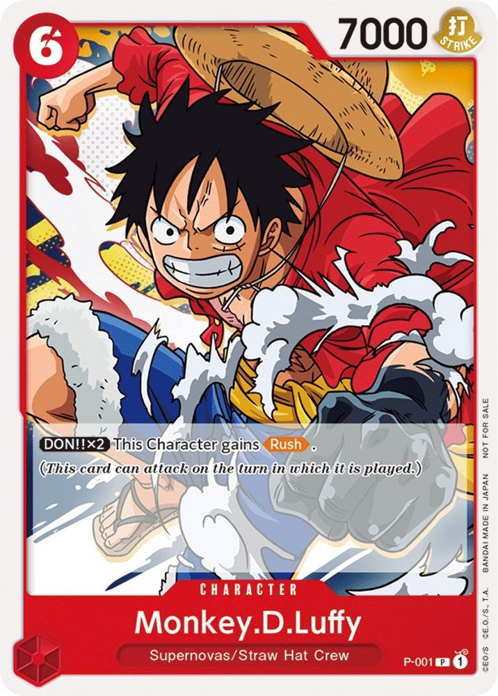 Monkey.D.Luffy [Super Pre-Release] P-001 One Piece Card Game