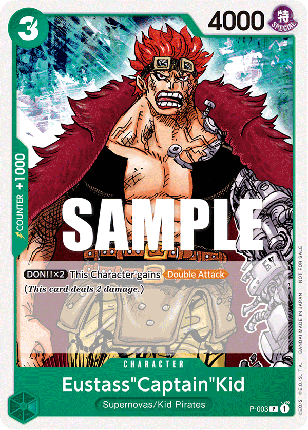 Eustass"Captain"Kid P-003 One Piece Card Game
