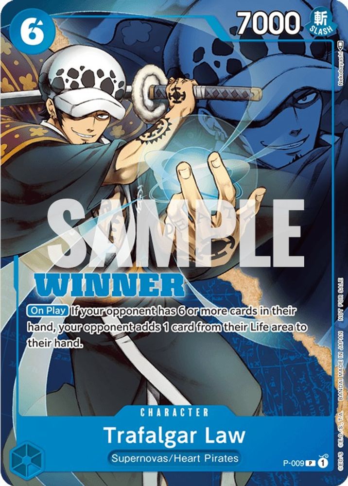 Trafalgar Law [Winner] P-009 One Piece Card Game