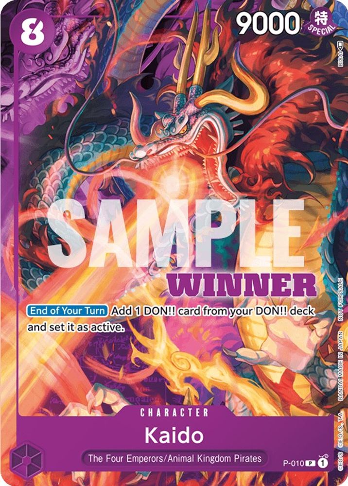 Kaido [Winner] P-010 One Piece Card Game