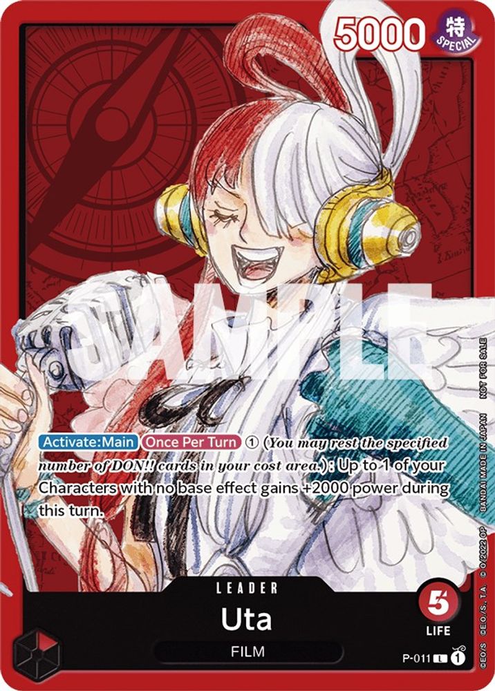 Uta [Red] P-011 One Piece Card Game