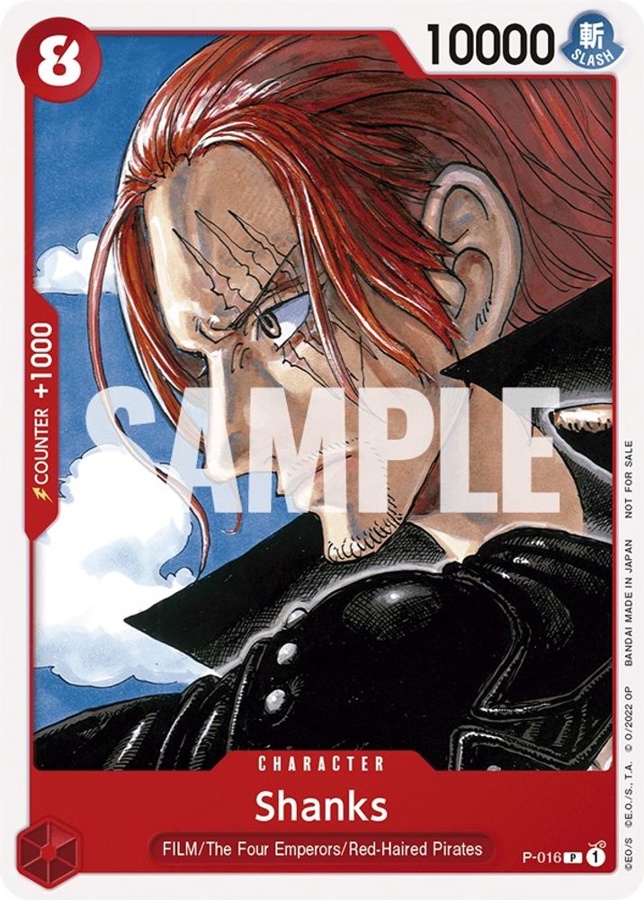 Shanks [Red] P-016 One Piece Card Game
