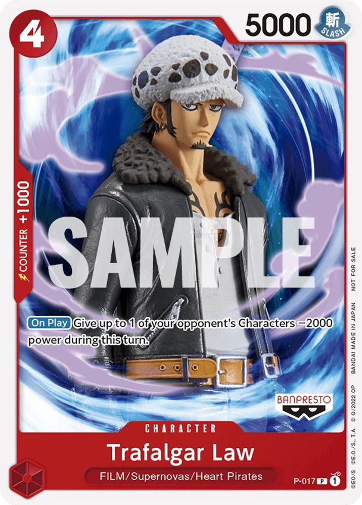 Trafalgar Law [Red] P-017 One Piece Card Game