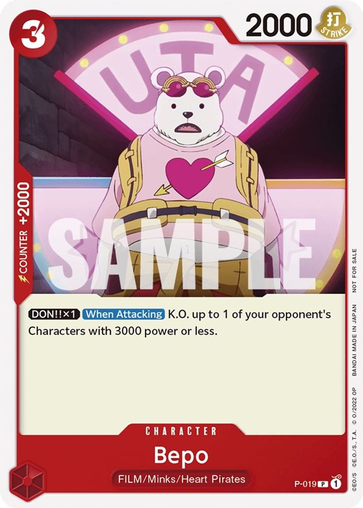 Bepo [Red] P-019 One Piece Card Game