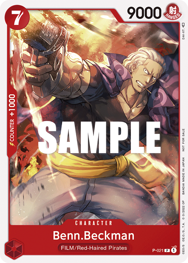 Benn.Beckman P-021 One Piece Card Game