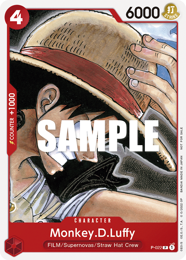 Monkey.D.Luffy P-022 One Piece Card Game