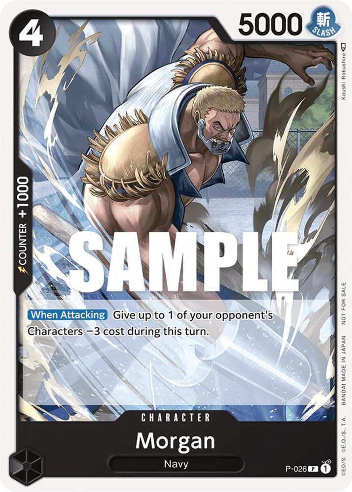Morgan [Pirates Party] P-026 One Piece Card Game