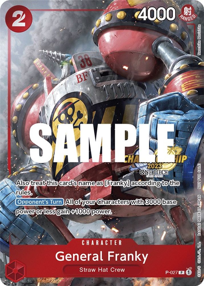 General Franky [Championship 2023] P-027 One Piece Card Game