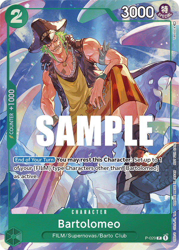 Bartolomeo [Event] P-029 One Piece Card Game