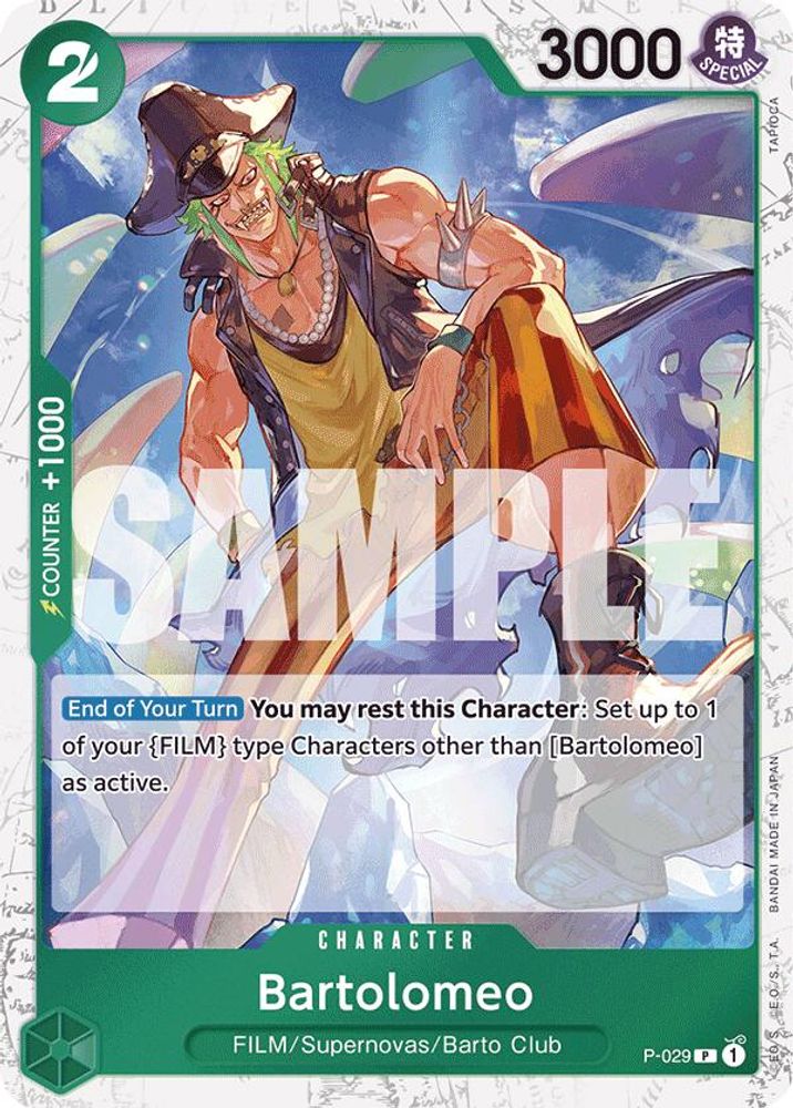 Bartolomeo [Jolly Roger PRB01] P-029 One Piece Card Game