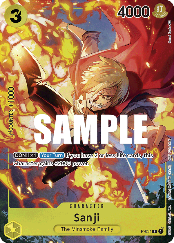 Sanji [Event] JP P-034 One Piece Card Game