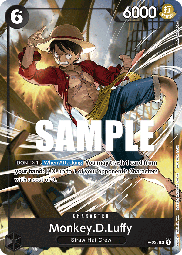 Monkey.D.Luffy [JP] P-035 One Piece Card Game
